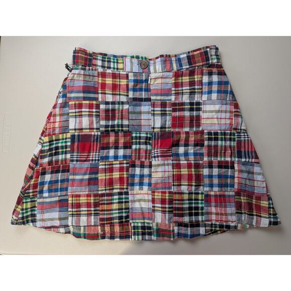 NWT Urban Outfitters Madras Plaid Skirt Womens Medium Patchwork Cottage Festival - Picture 4 of 9